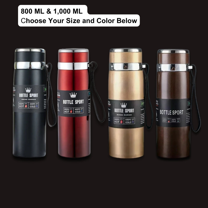 Portable Vacuum Flask | Stainless Steel Coffee Thermos for Office & Travel