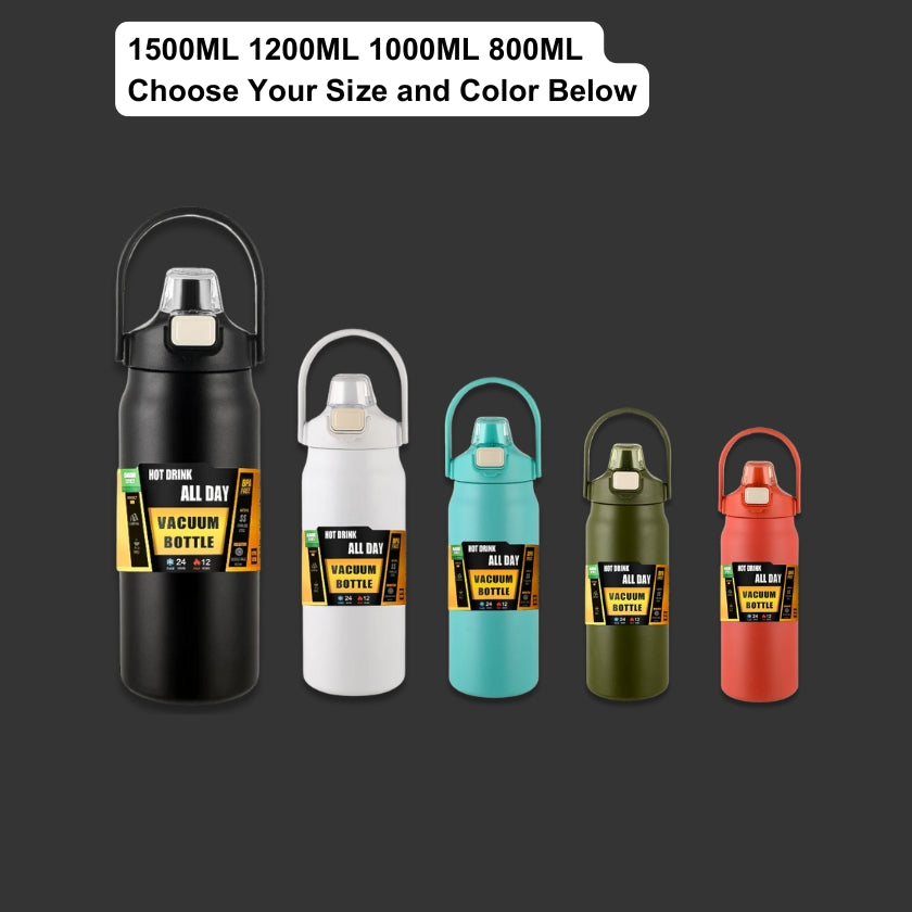 Portable Thermal Tumbler | Hot & Cold Vacuum Flask Water Bottle