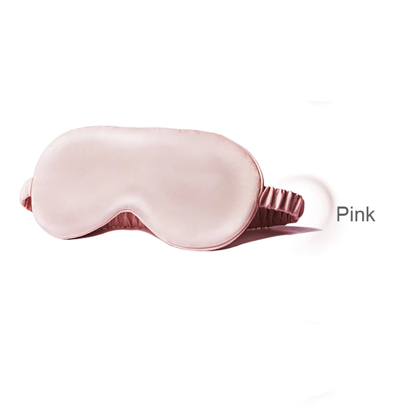 100% Pure Silk Double-Side Shading EyeShade Sleeping Eye Mask Cover Eyepatch Blindfolds Eyeshade Health Sleep Shield Light