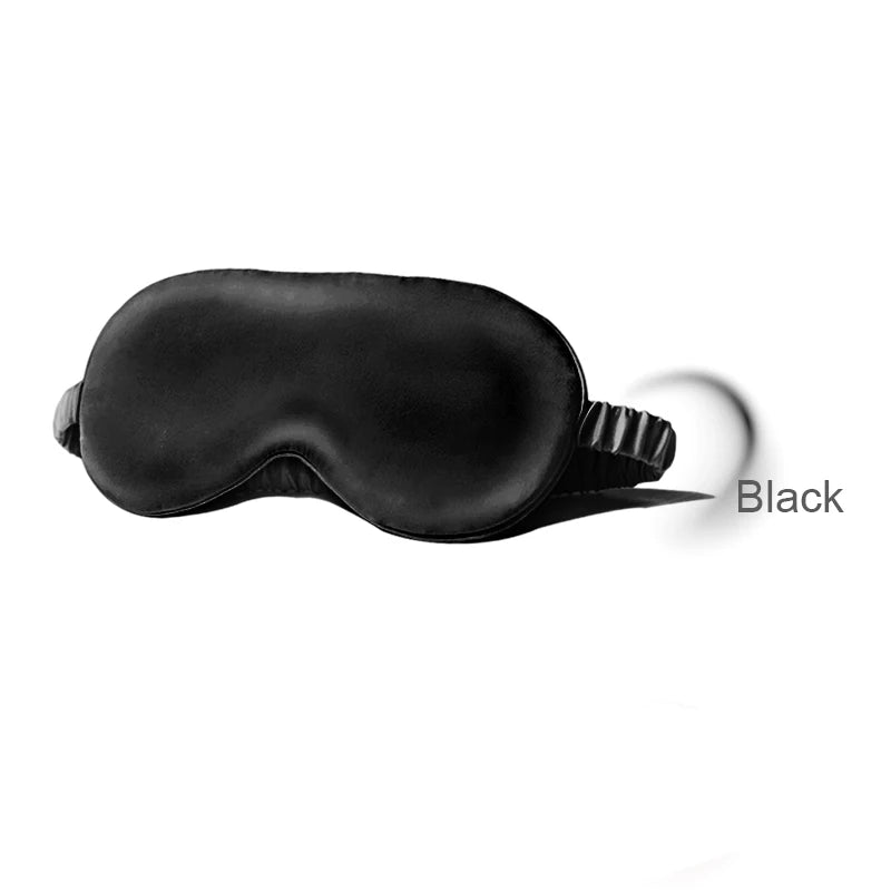 100% Pure Silk Double-Side Shading EyeShade Sleeping Eye Mask Cover Eyepatch Blindfolds Eyeshade Health Sleep Shield Light