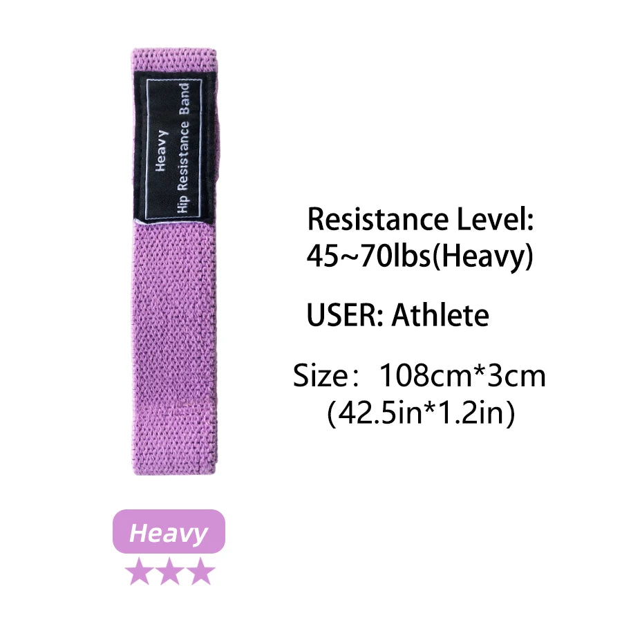 3Pcs Fabric Booty Long Resistance Bands Cloth Legs Butt Exercise Bands Elastic Hip Bands Fitness Workout Strength Training Loops