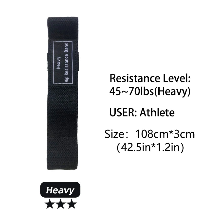 3Pcs Fabric Booty Long Resistance Bands Cloth Legs Butt Exercise Bands Elastic Hip Bands Fitness Workout Strength Training Loops