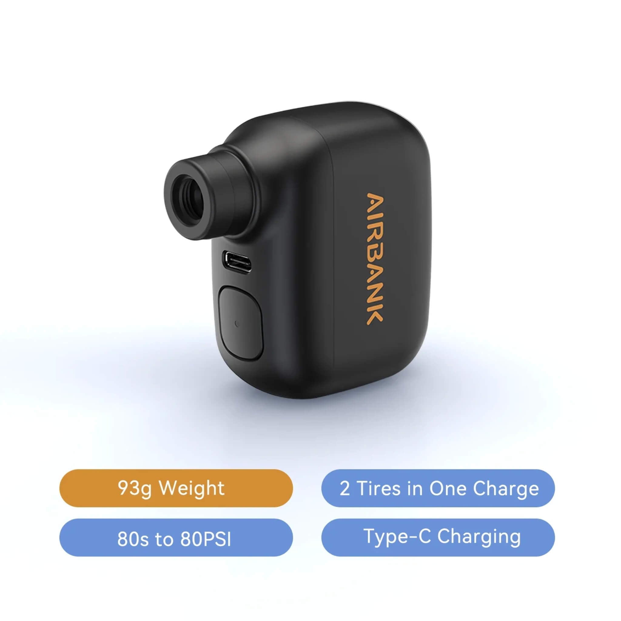 AirCharge™ Cordless Electric Bike Pump for Cyclists