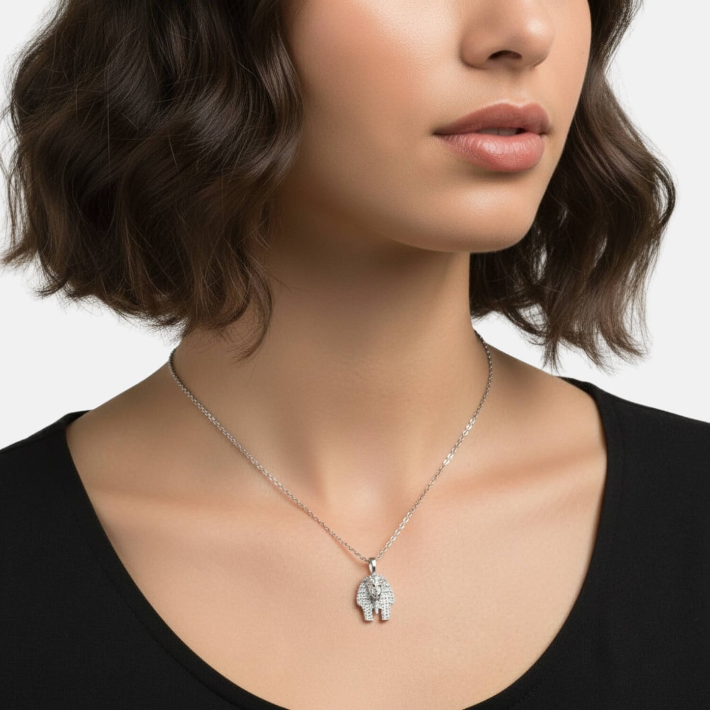 Gold Plated Pharaoh Pendant with Micro Set Moissanite Stones*