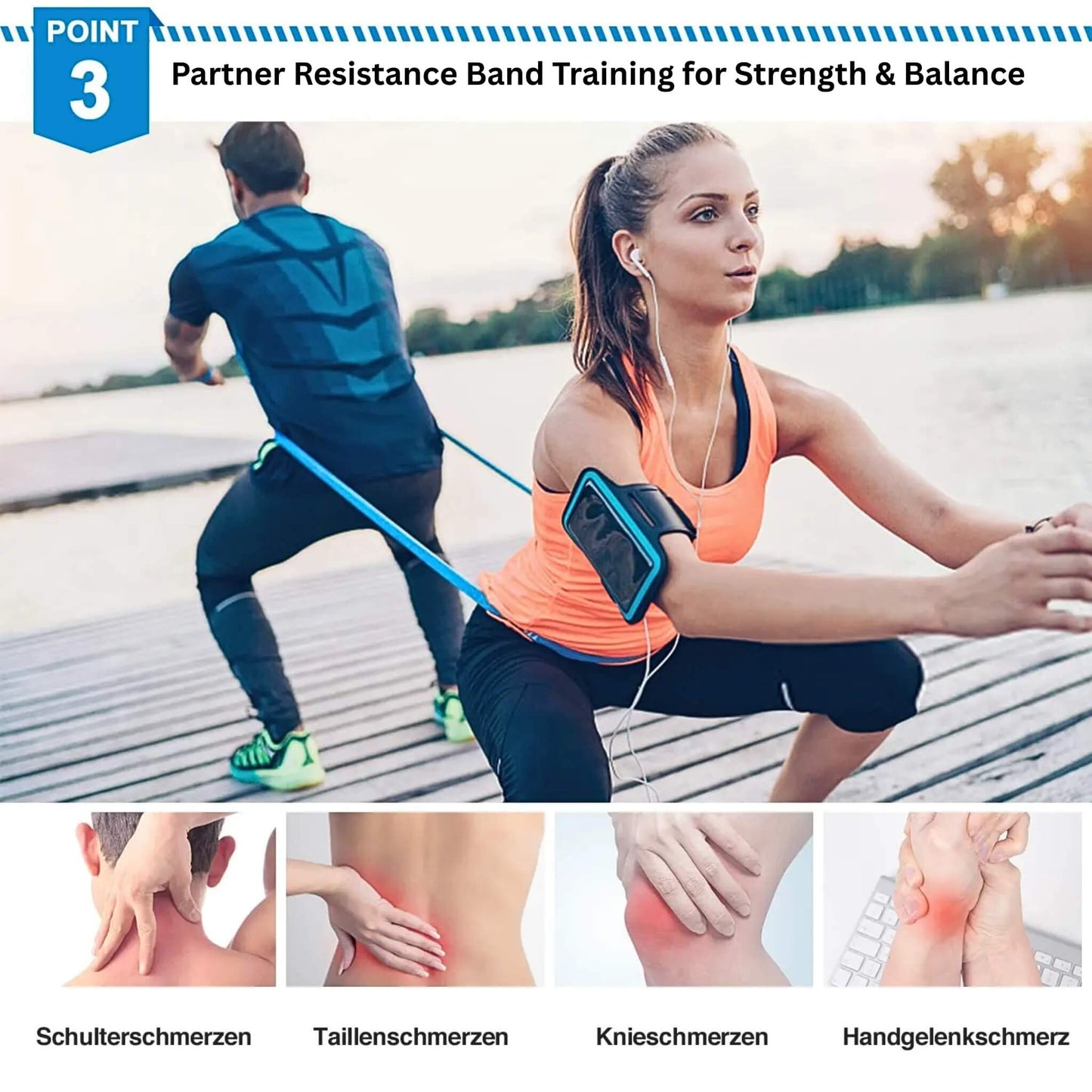 Resistance Bands Ideal for Yoga and Pilates