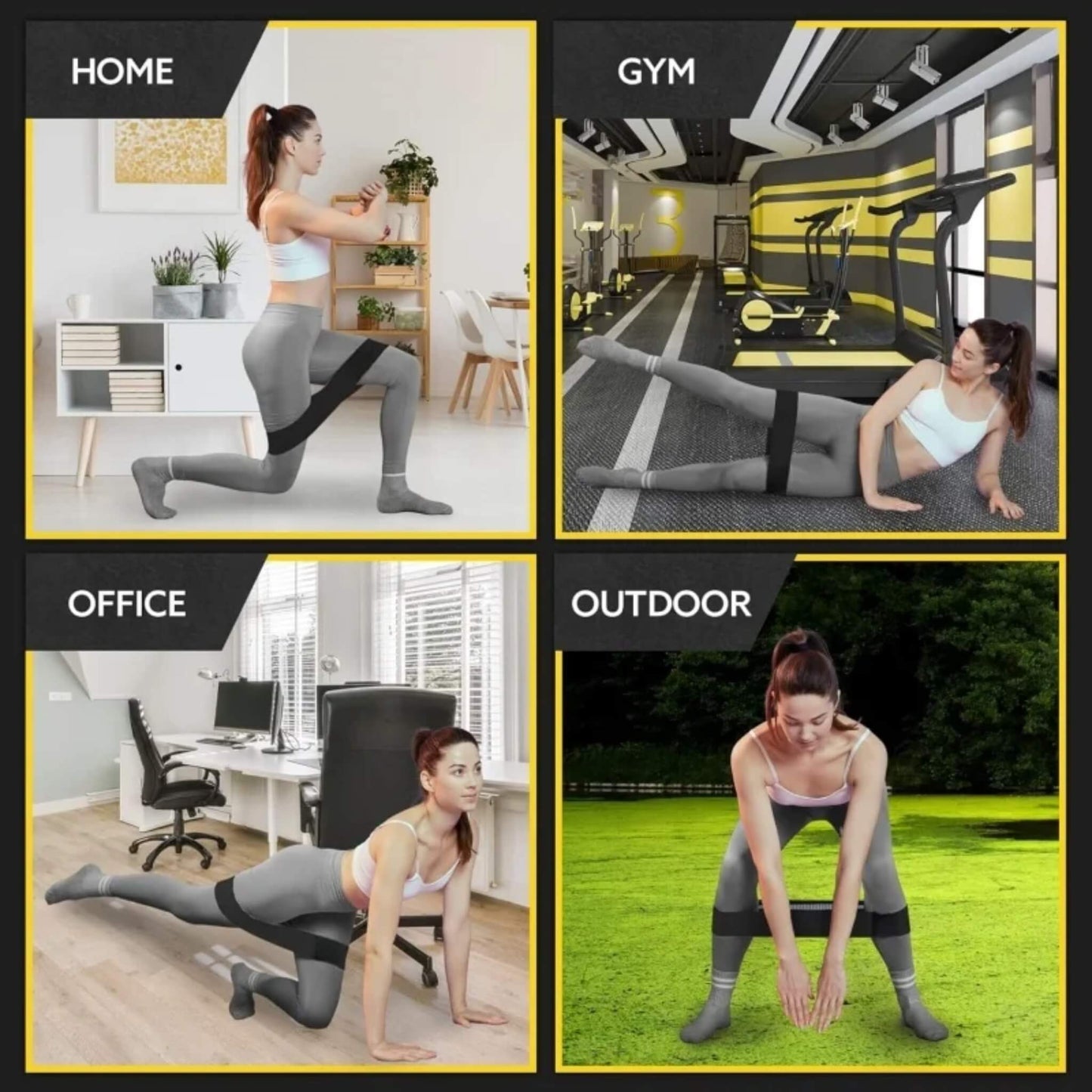 Durable Fabric Workout Resistance Loops
