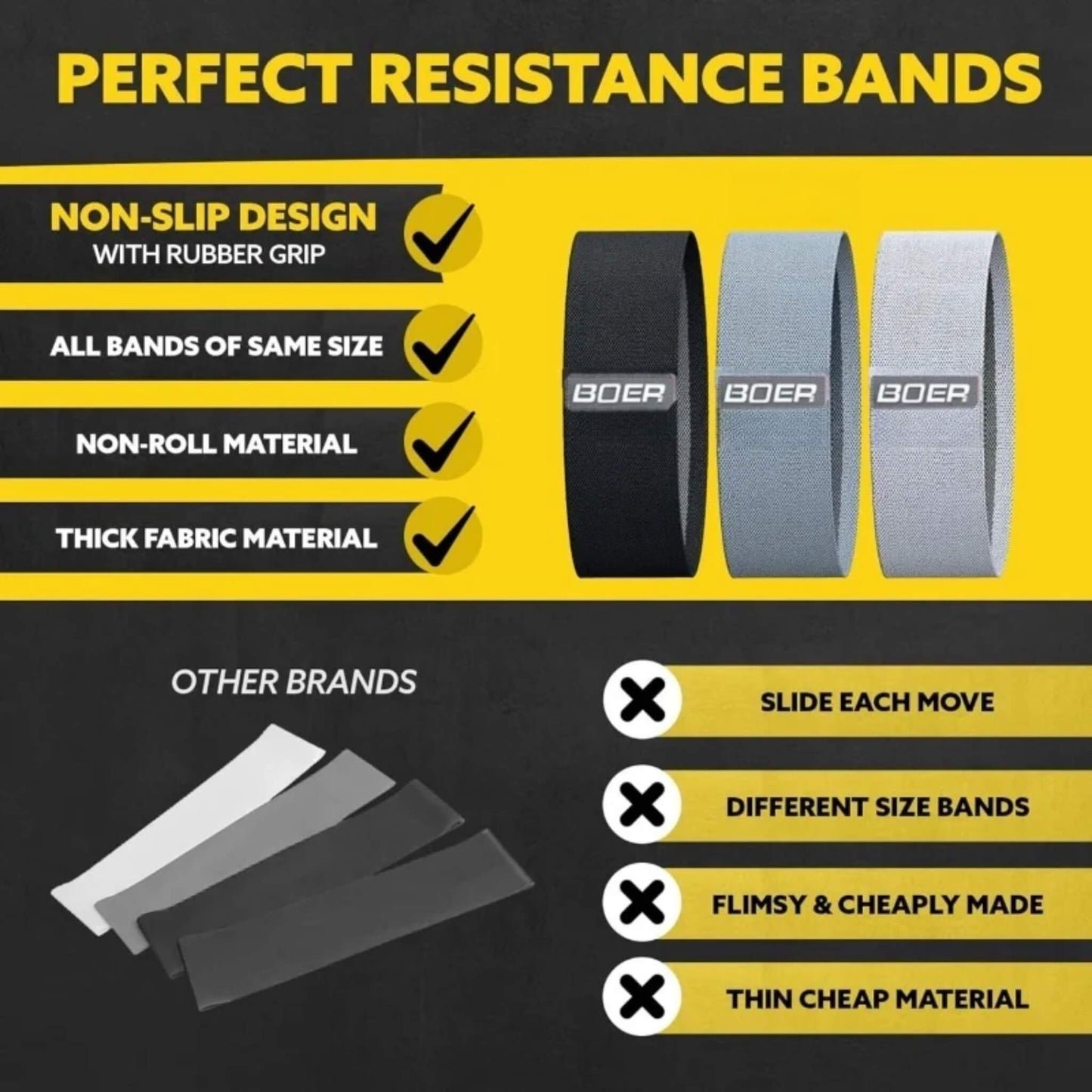 Unisex Fitness Resistance Bands Set