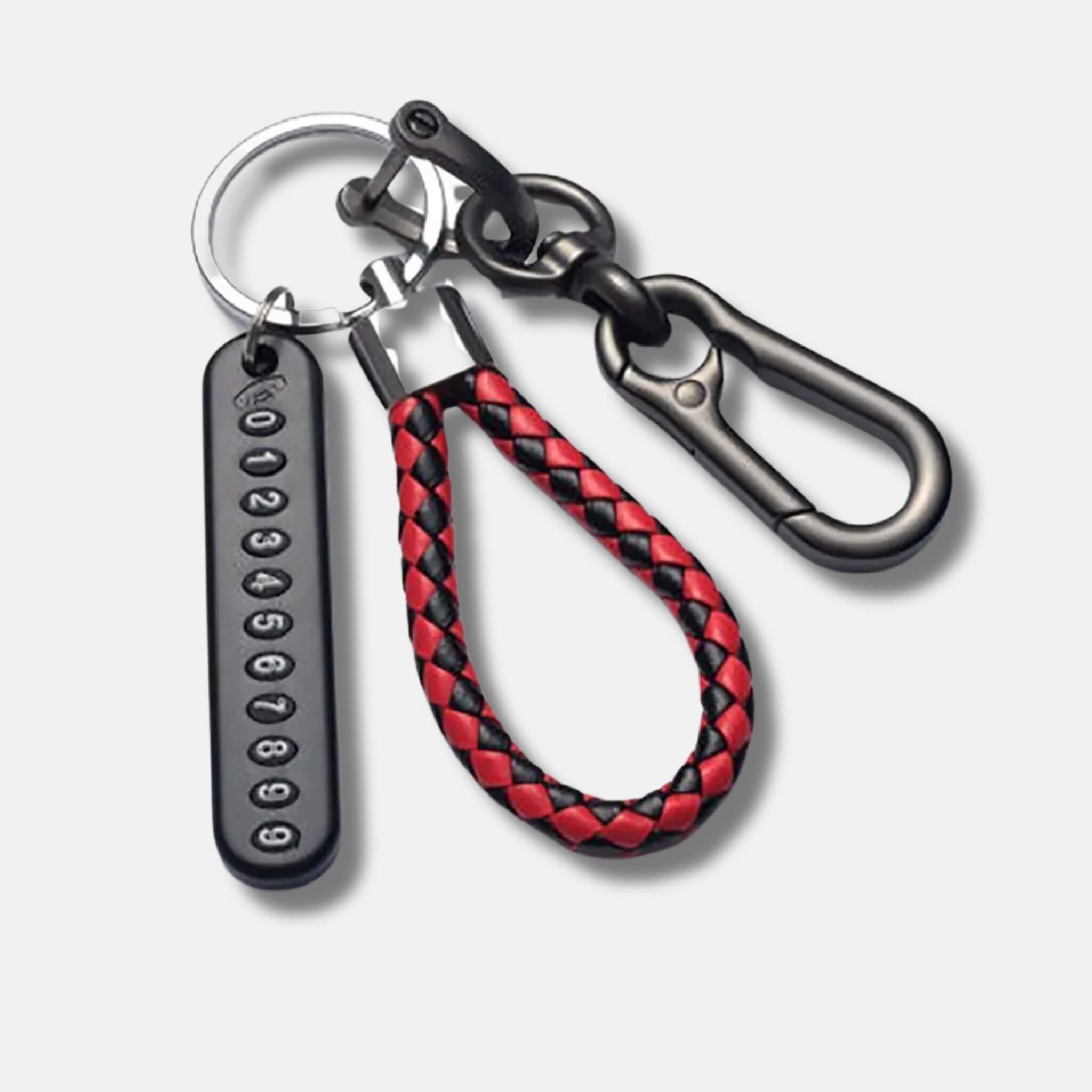 Silver Alloy Metal Keychain with DIY Plate Digits