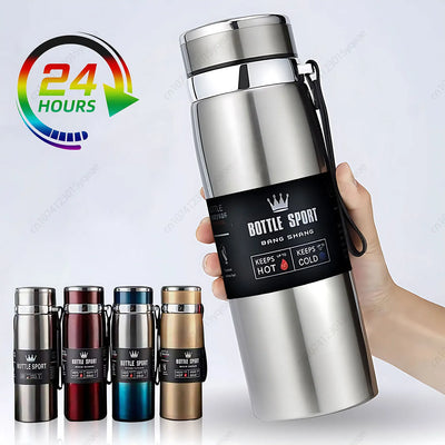 1000ml Thermal Water Bottle Thermos Vacuum Flask Double