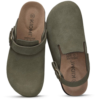 Slip-On Cow Suede Leather Shoes for Women