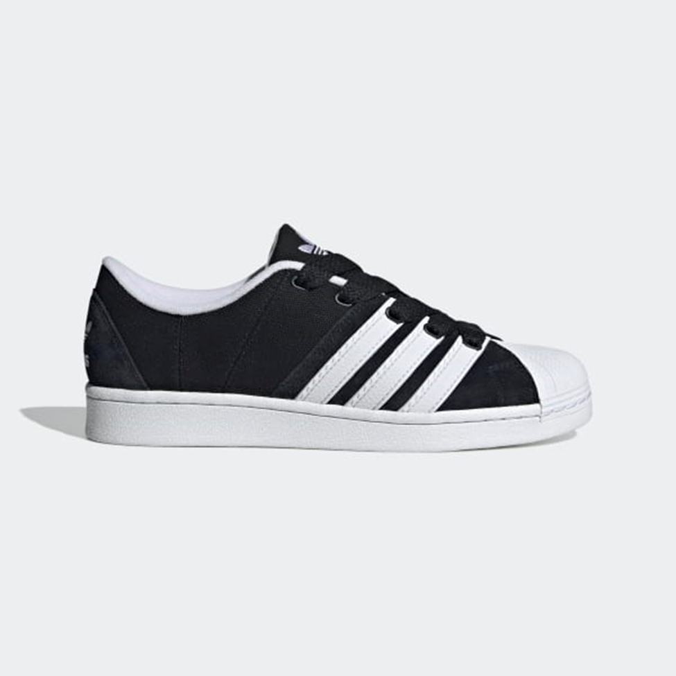 Adidas Superstar Supermodified Black & White Canvas Shoes