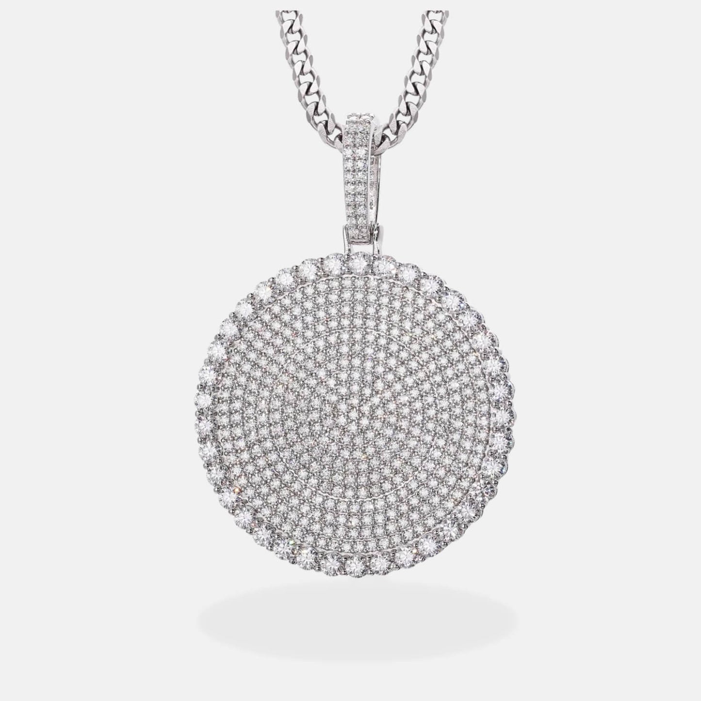 Iced Out Moissanite Charm Pendant 925 Silver by Ultimate Bold