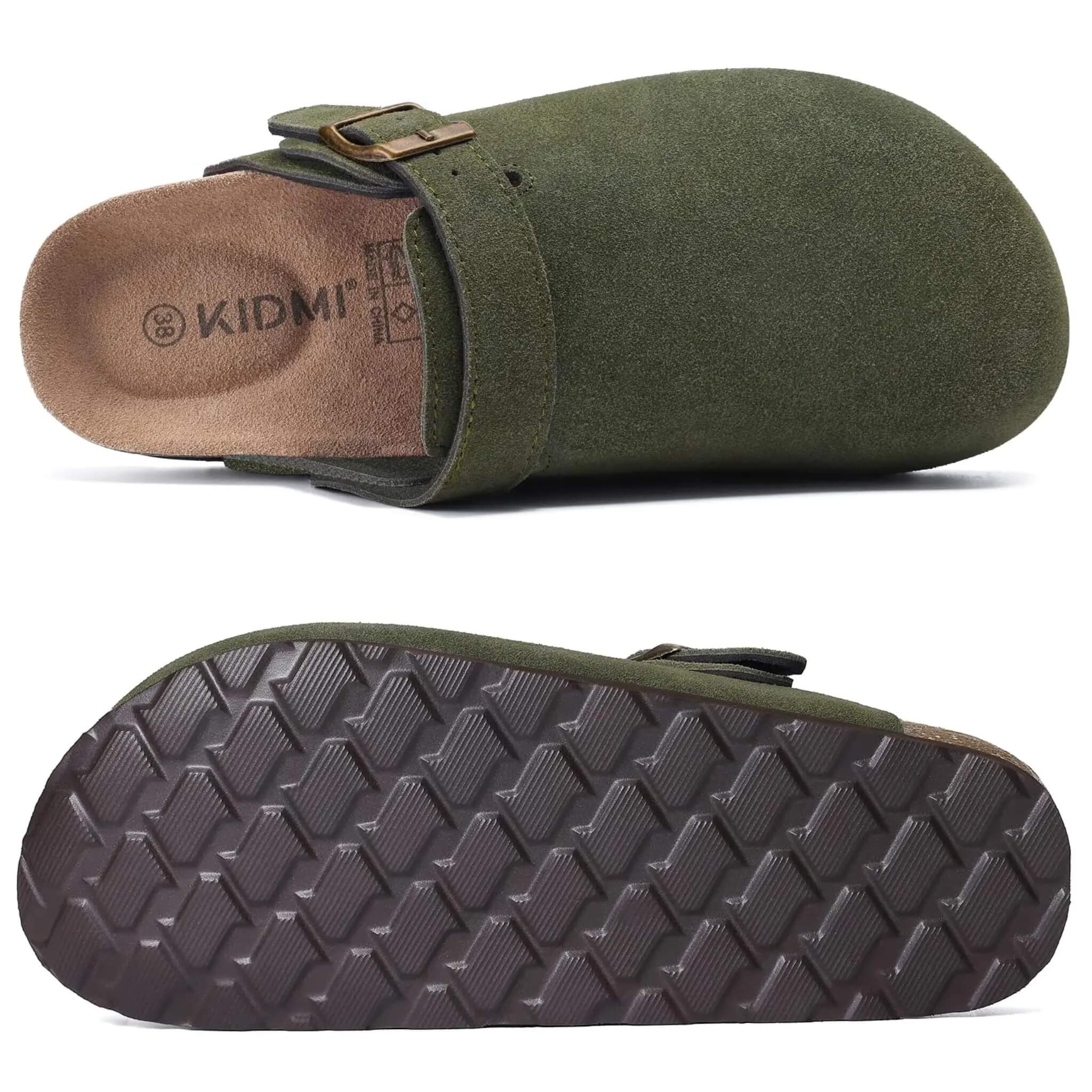 Leather Mules with Arch Support for Women