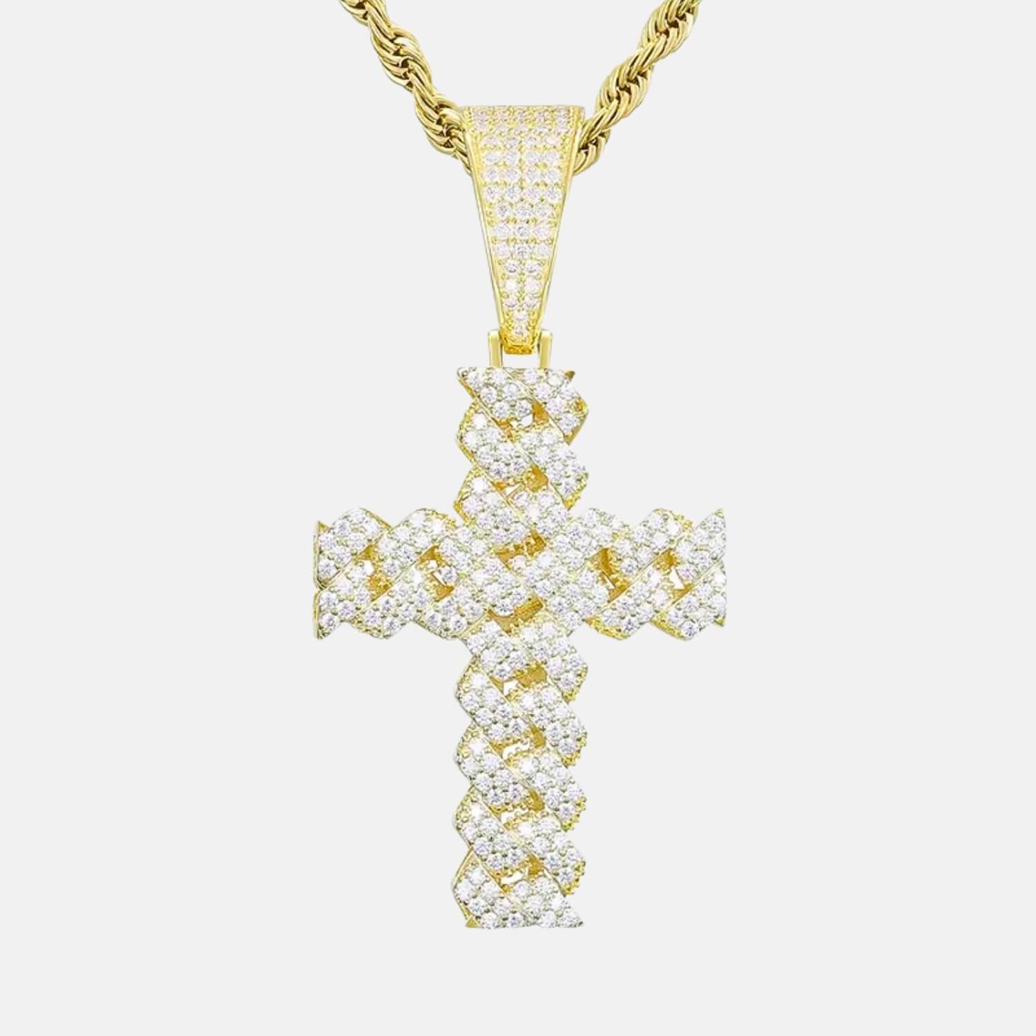 GRA Certified Moissanite Cross Pendant Luxury Jewelry