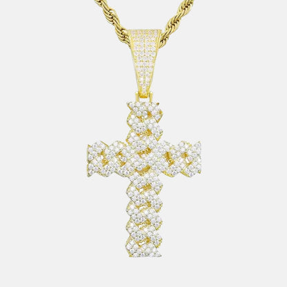 GRA Certified Moissanite Cross Pendant Luxury Jewelry