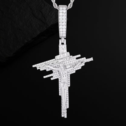 Diamond Tester Approved Baguette Moissanite Cross Jewelry