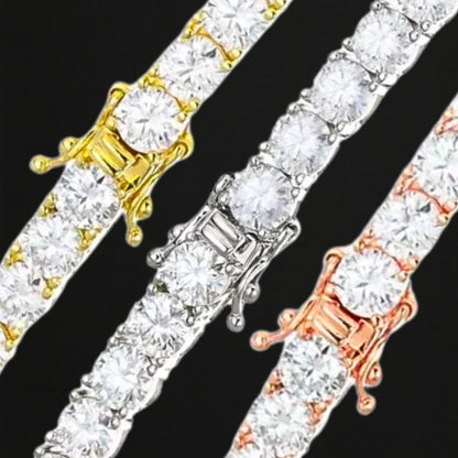 Hip Hop Iced Out Moissanite Tennis Chain for Streetwear Style*