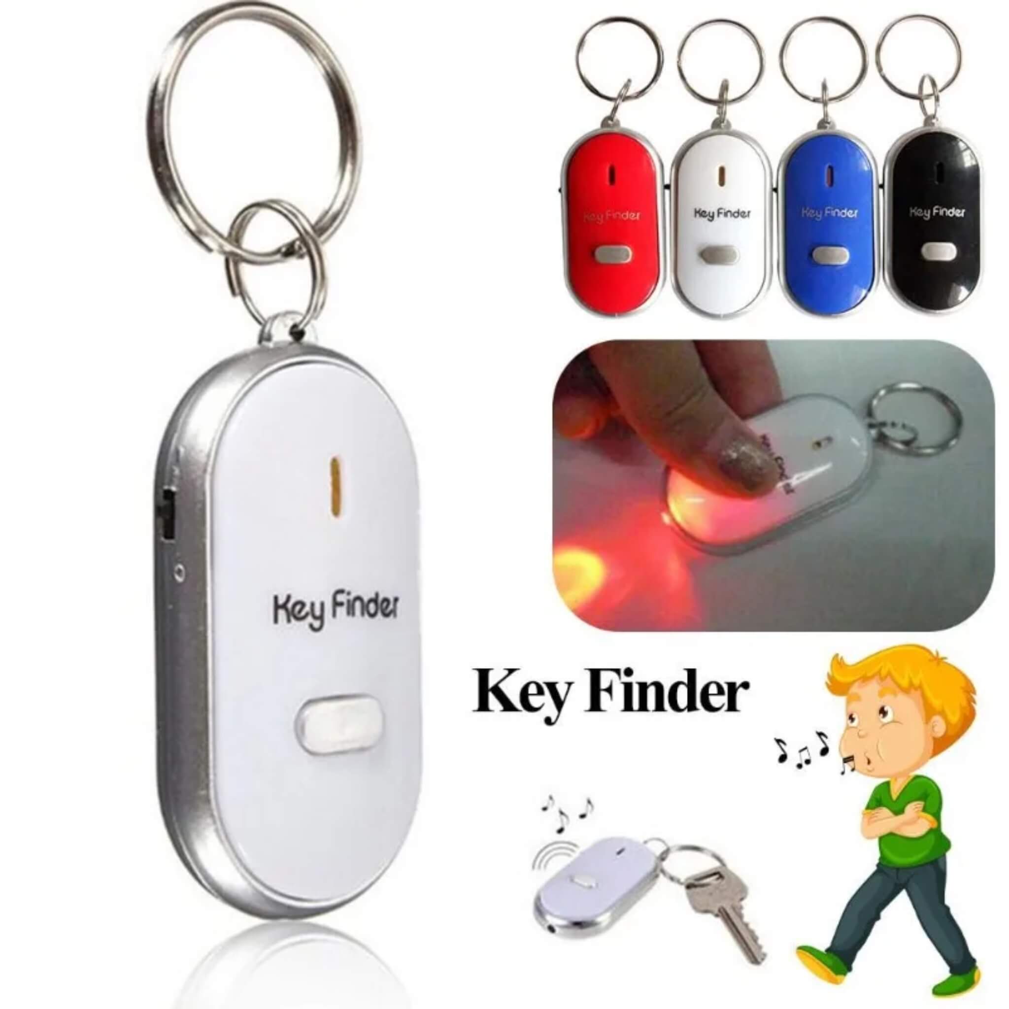 WhistleTrack Mini Key Finder with LED and Sound

